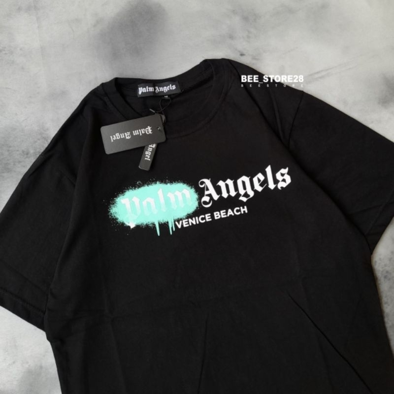 KAOS T-SHIRT PALM ANGELS LOGO BASIC AUTHENTIC