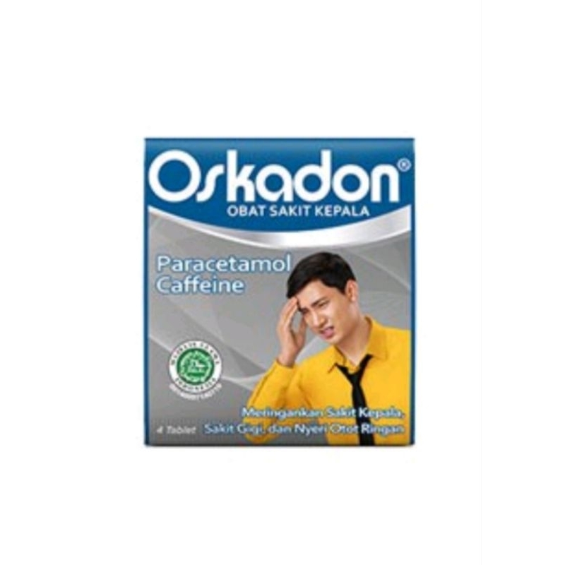 Oskadon Obat Sakit Kepala 4 tablet.