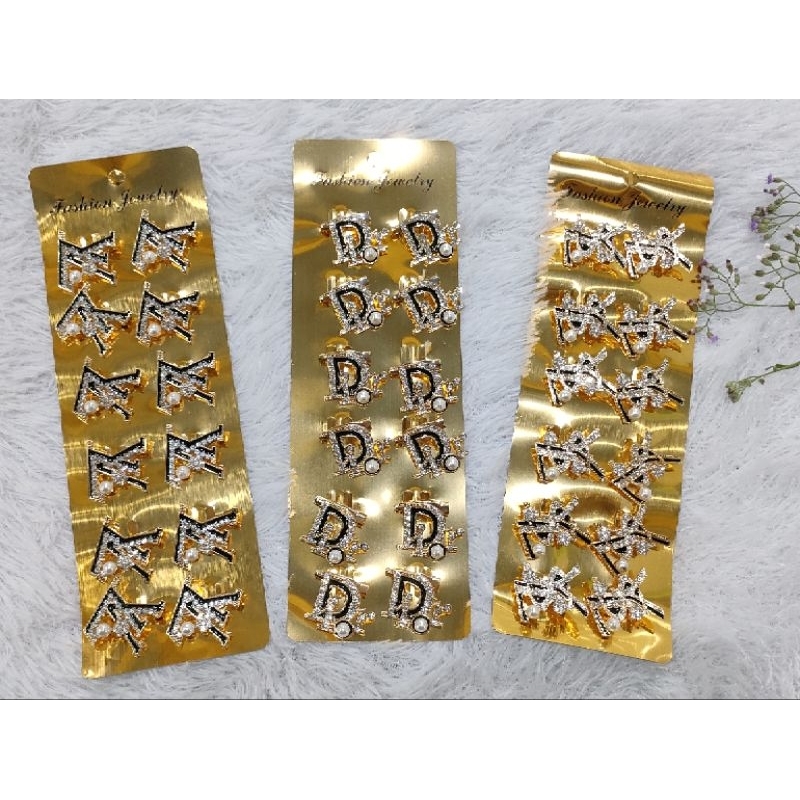 Bros branded dagu / Bros dada / Bros cantik mutiara (  LV / Dior / Ysl ) 2cm