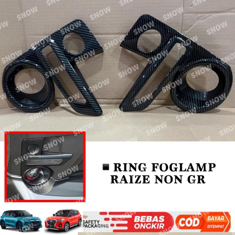 Cover Fog Lamp Raize GR 2021 2022 2023 2024 UP Foglamp Carbon