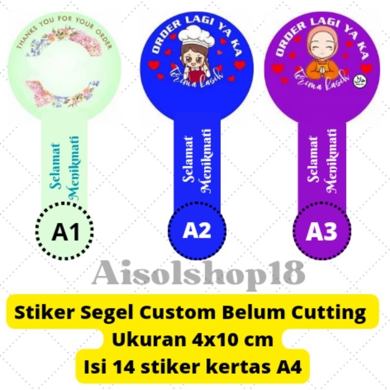 

STIKER CUSTOM SEGEL TOPLES ISI 14 STIKER UKURAN 4X10