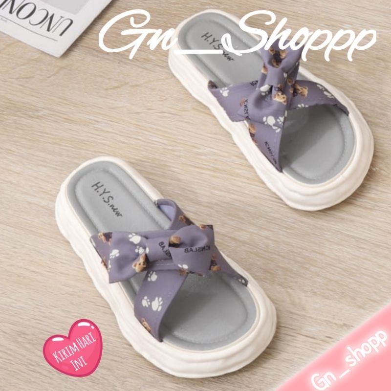 Sandal Selop Wanita Model PITA Polkadot Terbaru Hys 000-2