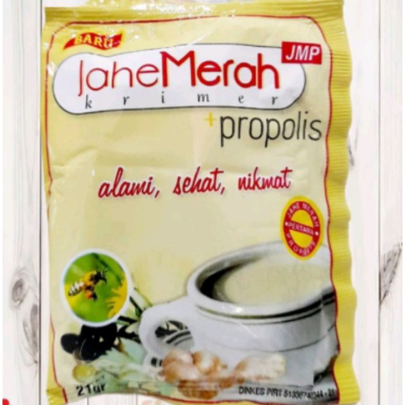 

Jahe Merah Plus Propolis // eceran Per Sachet