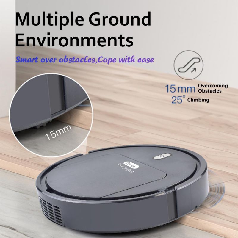 Robot Vacum/Robot Cleaner/ Smart Vacuum Vakum Auto Empty Station Robot Vacuum Cleaner--Black