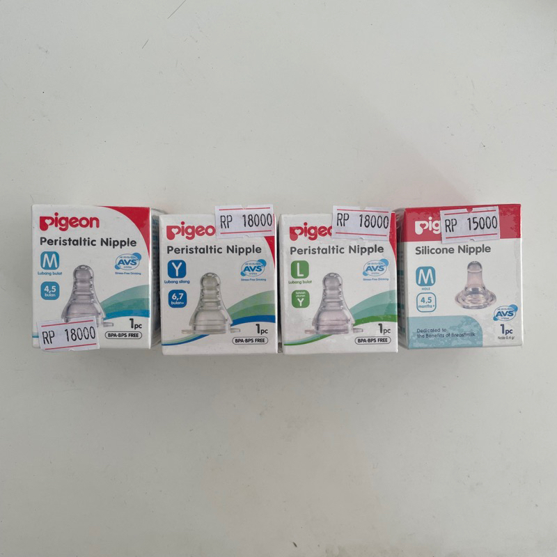 PERISTALTIC NIPPLE PIGEON / DOT PIGEON / PIGEON NIPPLE / PIGEON BLISTER / PIGEON SILICONE NIPPLE