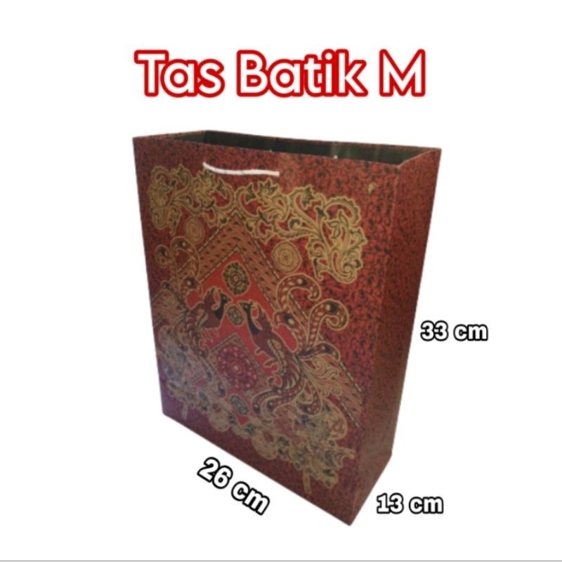 

Tas Paperbag Motif Batik Ukuran 26x33x13 Medium (6pc)