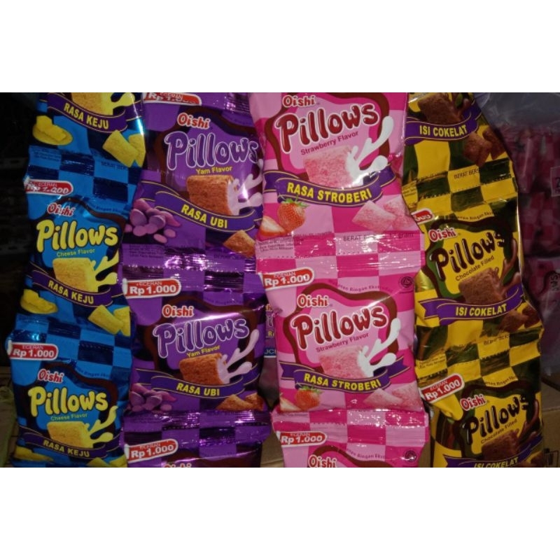 

Oishi Pilllow 1 renceng isi 10 pcs