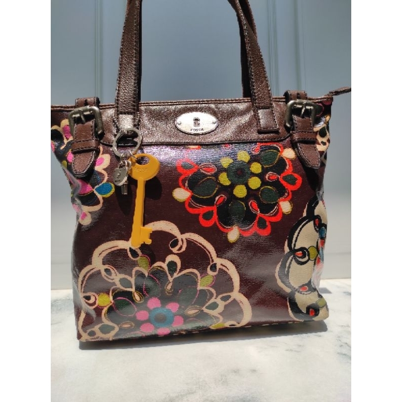 Fossil Keyper Tote Shopper Preloved