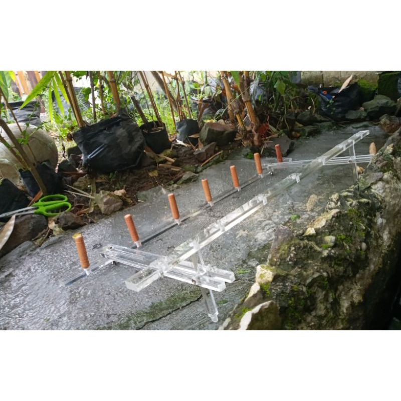 Standar/jagrak akrilik Sensitive Strike untuk dudukan kanco/ pion joran timbang/ Ningnong saka sensi