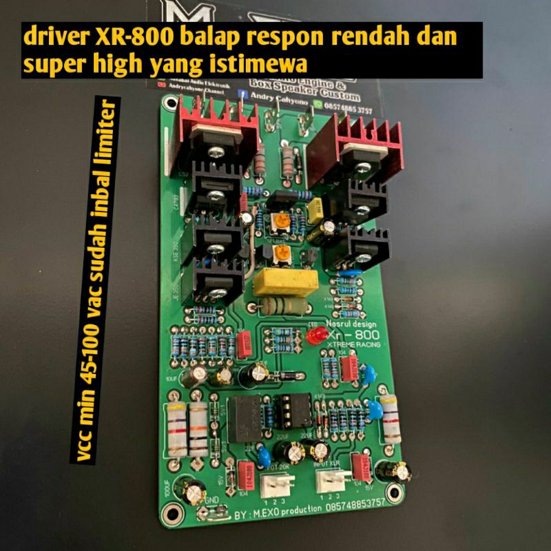 KIT DRIVER/driver XR-800 XTREME RACING inbal limiter balap by m.exo audio