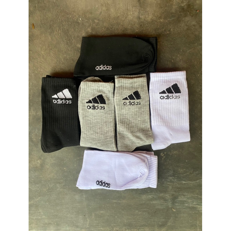 Kaos Kaki Adidas Socks Olahraga Sebetis Panjang PE Futsal