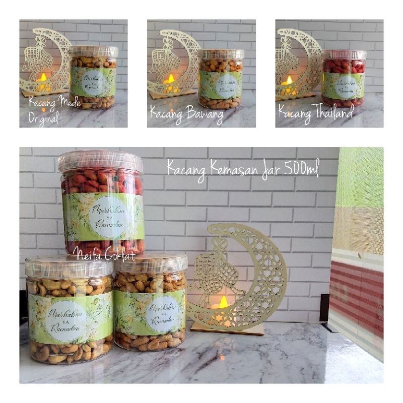 

Hampers Lebaran / Parsel ramadhan Kacang campur kacang koro kacang bawang kacang thailand (jar)