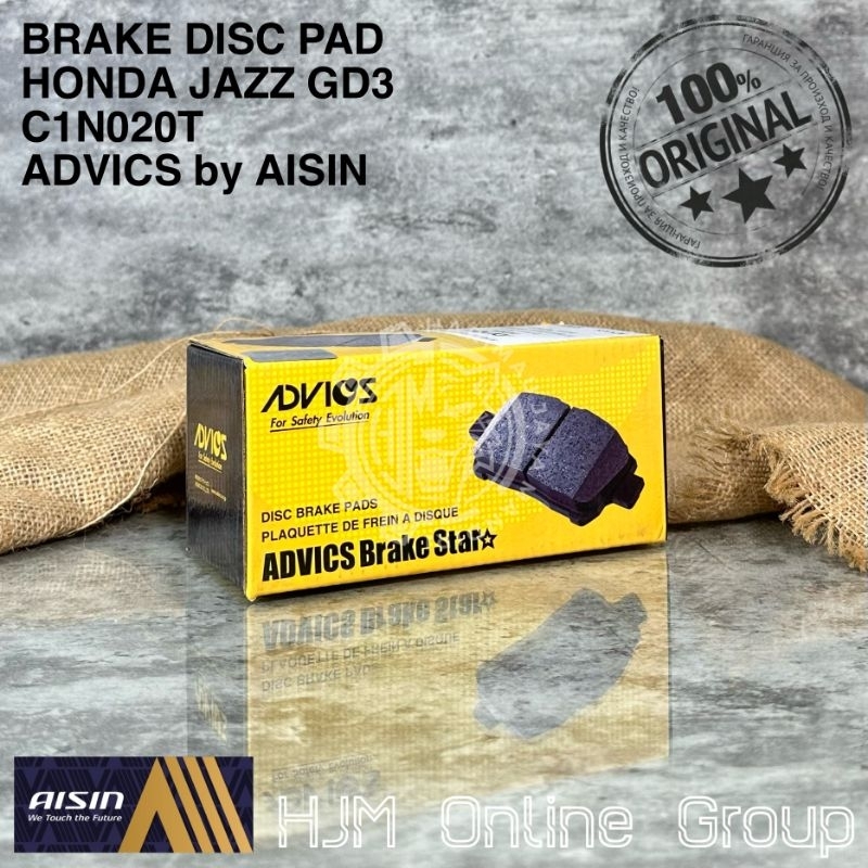 BRAKE DISC PAD - KAMPAS REM DEPAN HONDA JAZZ GD3 BRIO ADVICS by AISIN