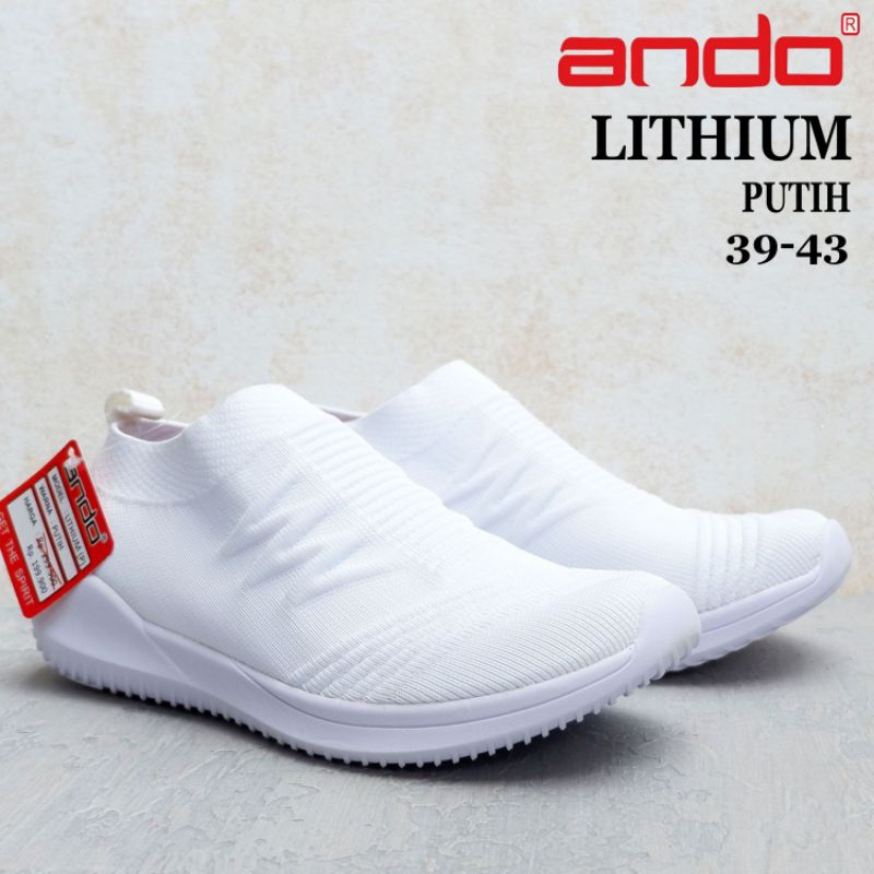 Sepatu Pria - Slip On Ando Lithium / Broadway / Galaticos - Sepatu Rajut - Men Shoes | Size 39-43