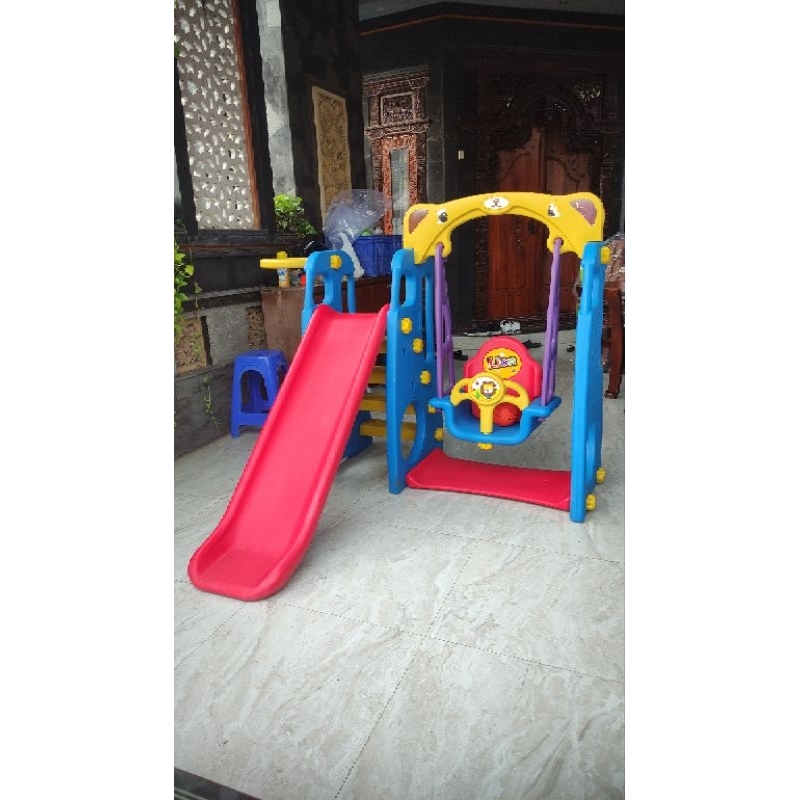 MURAH TOBEBE LION SLIDE SWING 4IN1 PEROSOTAN PROSOTAN AYUNAN PLAYGROUND MAINAN ANAK PRELOVED LITTLE 
