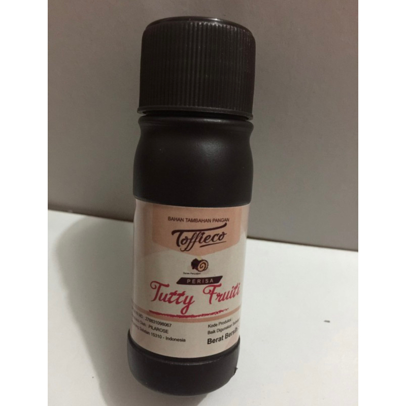 

TOFFIECO TUTTI FRUTTI/COFFEE BREAD/VANILLA ESSENCE PERISA VANILA 25GR