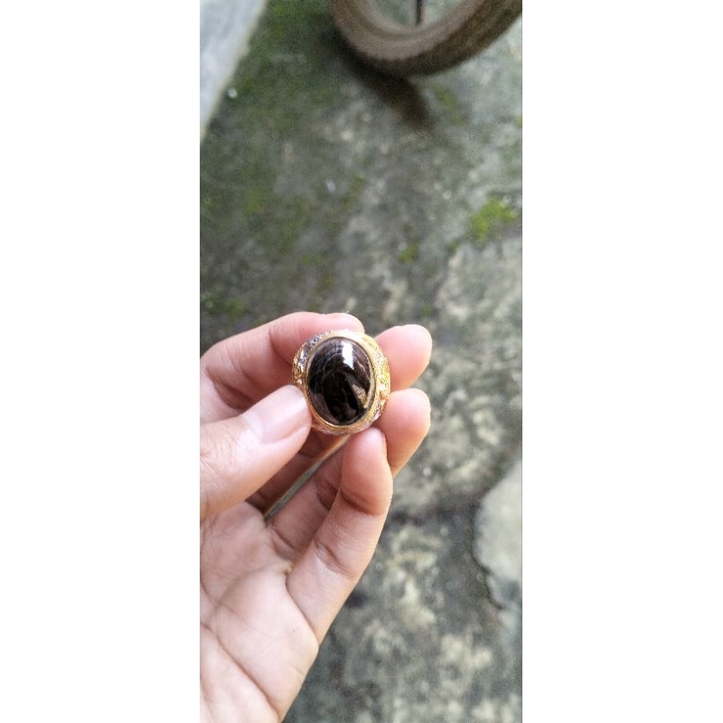 Cincin batu fsl GG purba Cirebon ivory gading bkn Marjan pirus