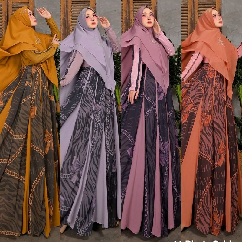 Gamis syari Premium ZULFA SERIES by Humaira bisa COD