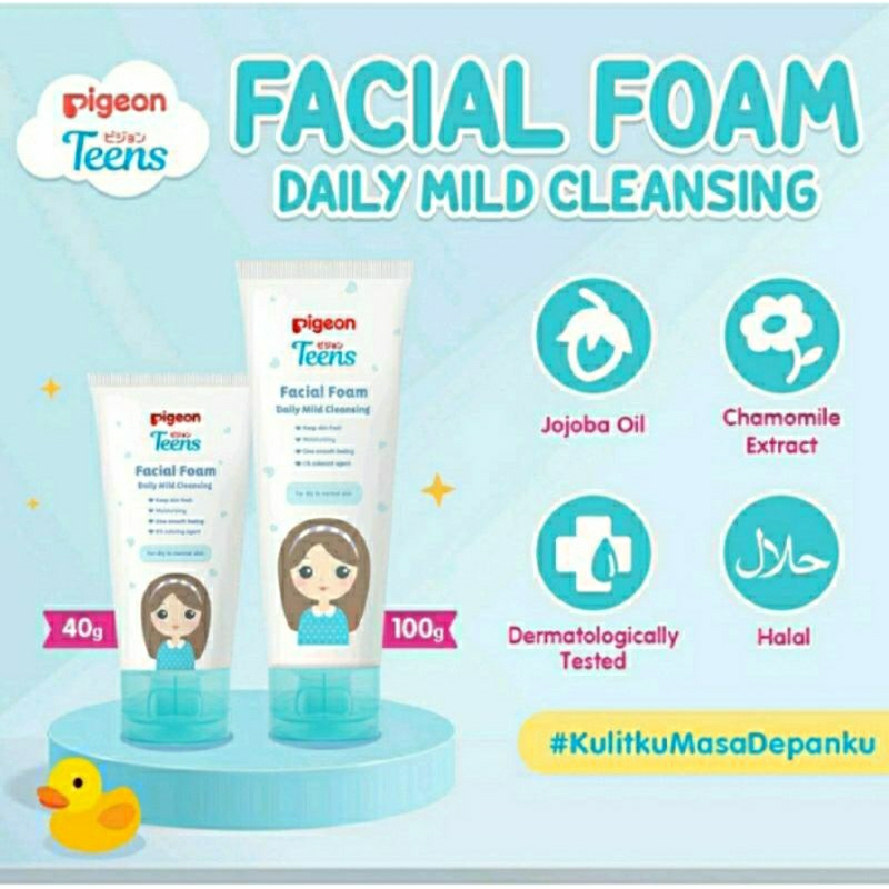 Pigeon Teens Facial Foam Series | All Skin Type | Acne Care | Daily Mild | Deep Cleansing