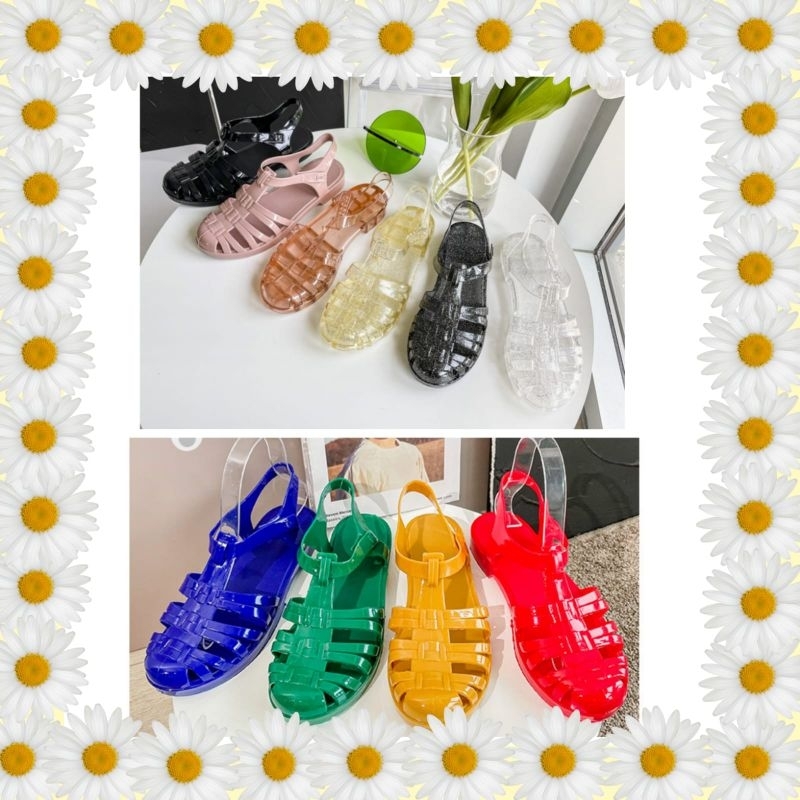 XD jelly shoes/sandal jelly wanita/sandal karet anti slip/sandal kekinian korea/jelly shoes import/sepatu sandal slippers