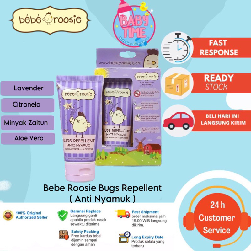 Bebe roosie Lotion Anti Nyamuk bugs Repellent 60gr