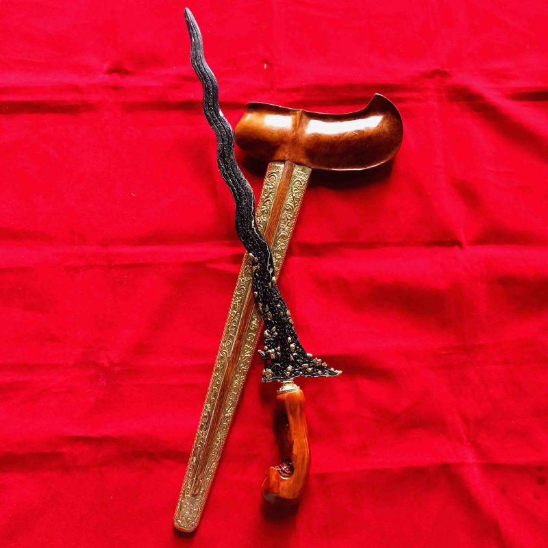 Keris Naga Sasra pamor Kulit Semangka Asli Kamardikan Dalem