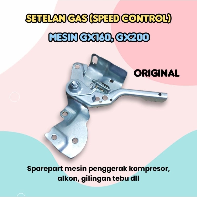 Plat pengatur gas | throttle lever mesin penggerak bensin type GX 160 | 200 - setelan gas - sparepar