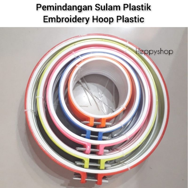 Pemindangan Sulam Plastik Embroidery Hoop Plastic