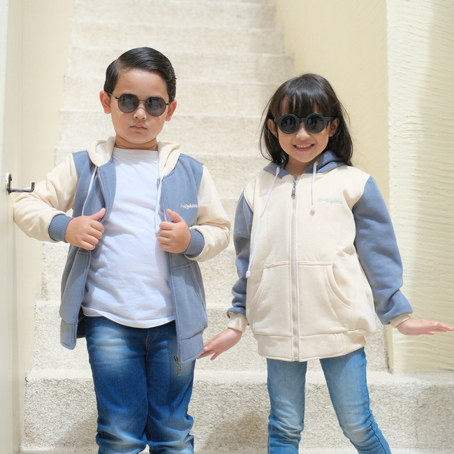 Jaket Anak Laki-Laki / Jaket Anak Perempuan / AR-HighresKids Hoodie Zipper Kombinasi