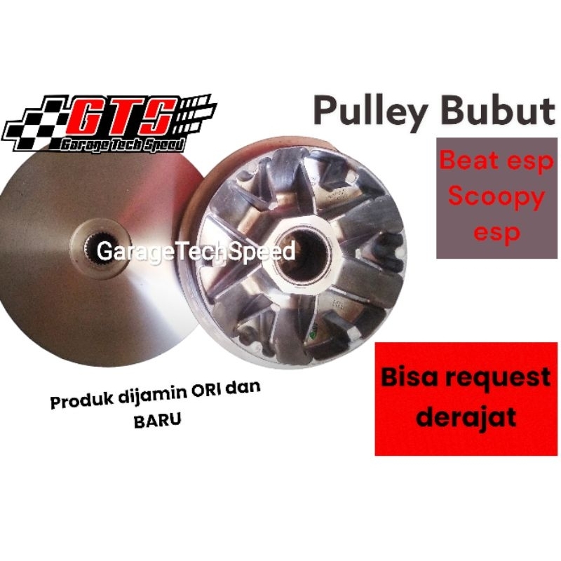 Pulley Rumah Roller Custom Ori Beat esp, Beat pop, Scoopy esp Coak Bubut Derajat