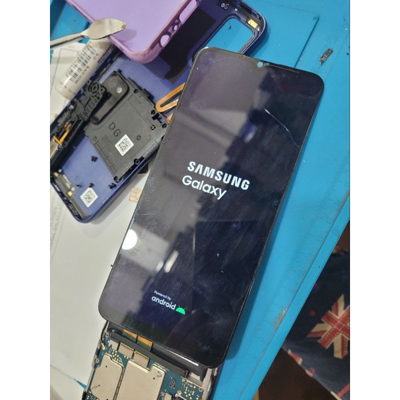 lcd ori oem samsung a037 a03 minus retak panjang second a02s