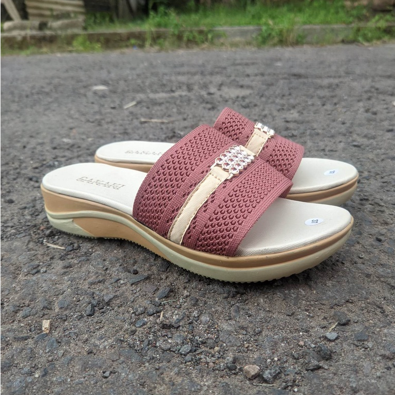 WEDGES BLACKPINK - Sandal Wanita Murah kualitas Bintang lima harga kaki lima Sandal Pesta Party Calbi Sofiya