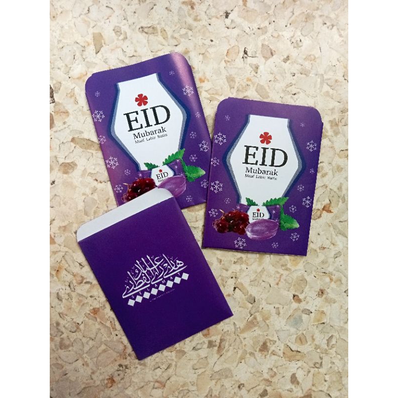 

10 lembar amplop lebaran mini motif snack