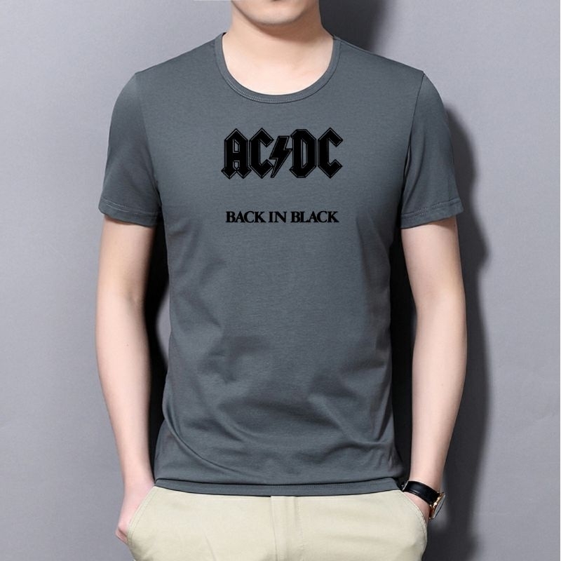 kaos ACDC Pria Lengan Pendek Baju Oblong Lelaki Cod