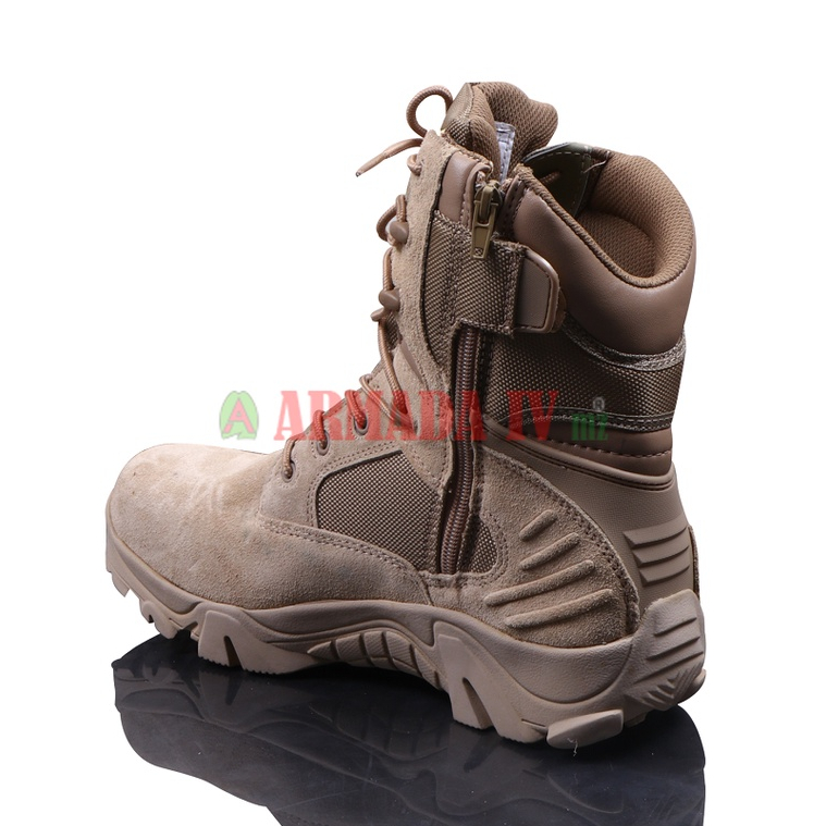 Sepatu Tactical DELTA Tinggi Krem Import Tactical Boots