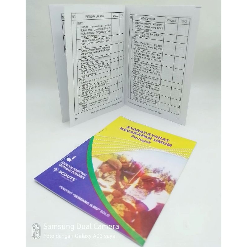 Buku SKU Penegak Non Hvs Besar Buku Pramuka Non Hvs