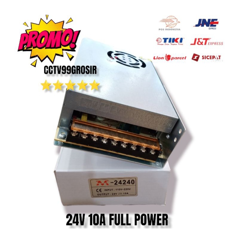 Power Supply 24V 10A Fan Adaptor 24V 10A