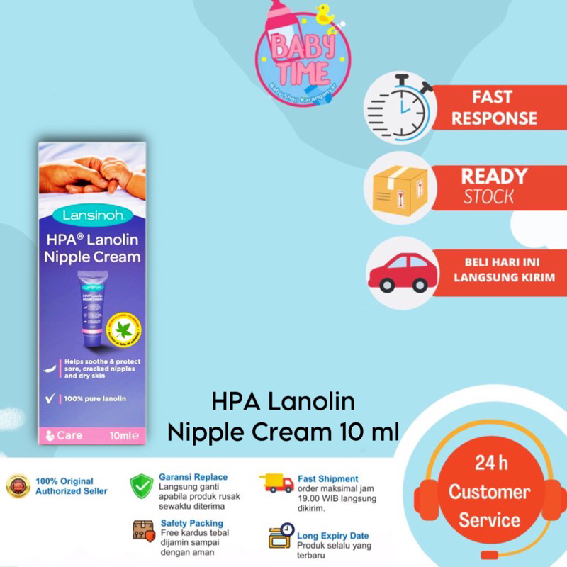 Lansinoh Nipple Cream HPA Lanolin for Sore Nipple &amp; Cracked Skin ( Cream Puting Lecet Ibu Menyusui )
