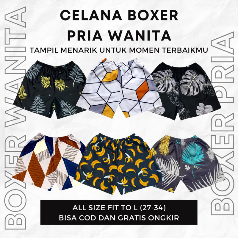 JEFFORD BOXER MOTIF DEWASA // CELANA PENDEK SANTAI 03 // CELANA PANTAI // BOXER REBAHAN // CELANA BOXER // BOXER PRIA // BOXER ANAK