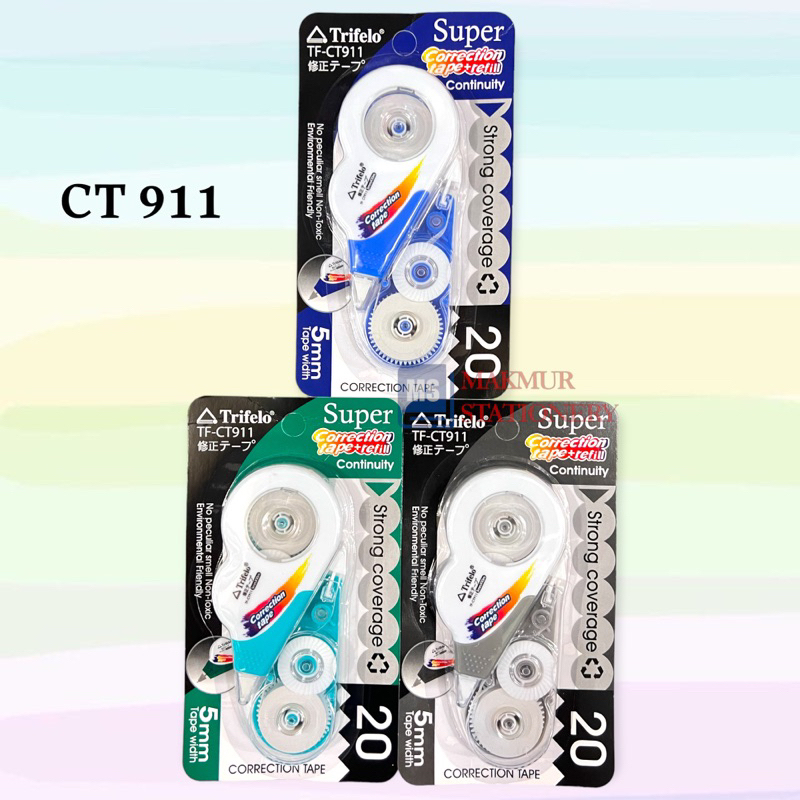 

Correction Tape/Tip X Kertas Trifelo CT TF-911