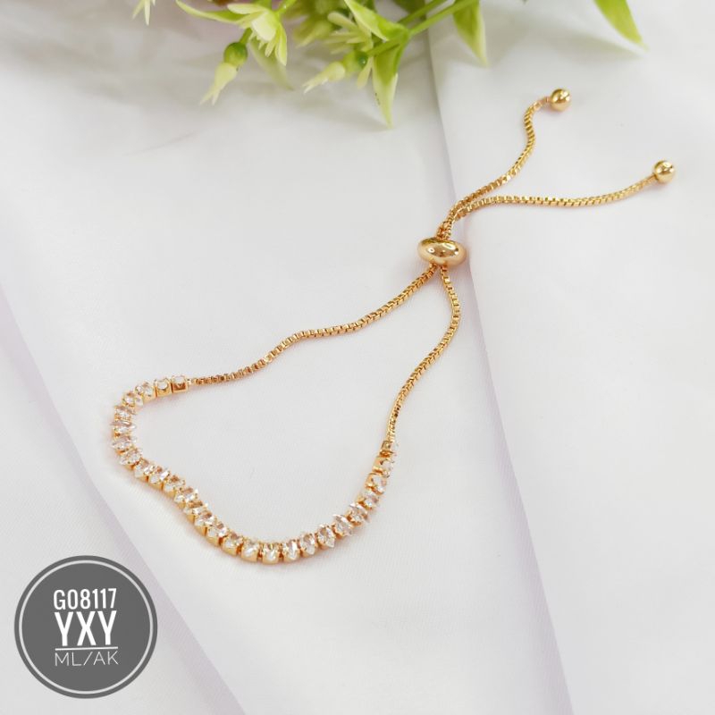 Gelang serut yaxiya rantai permata G08117