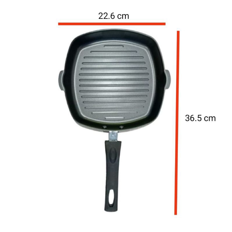 Square Grill Pan Lipat Anti Lengket / Grill Pan Anti Lengket⭐ Super8.olshop