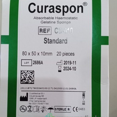 Curaspon Standard 80x50x10mm isi 20pcs