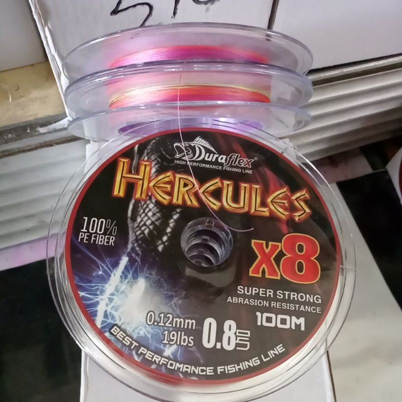 benang pe duraflex hercules x8 50m dan 100m