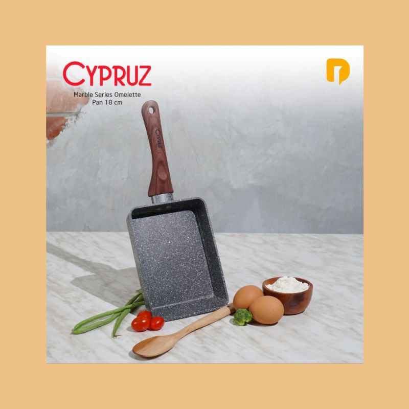 Tamagoyaki pan Cypruz Marble series Omelette Pan 18cm