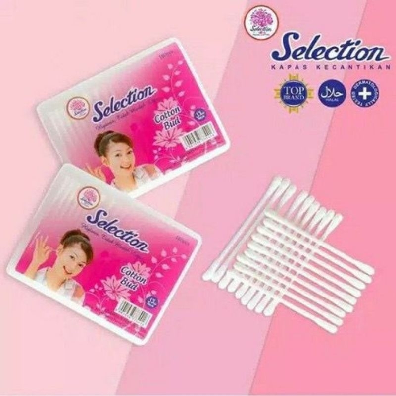Cotton bud korek kuping selection isi 100 bayi dan dewasa