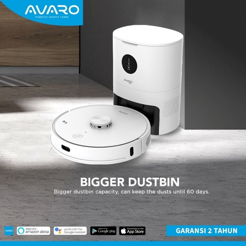 AVARO X1 Robot Vacuum Cleaner Portable Vacum Cleaner Rumah Vaccum Cleaner 3 in 1 Mode