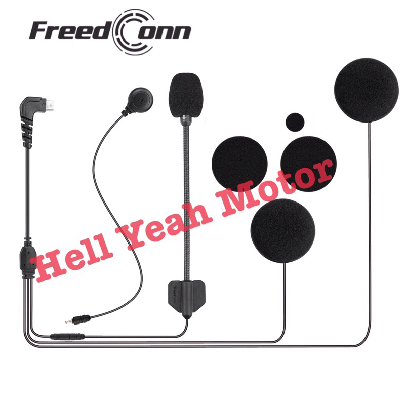 Mic hard + Soft cord Speaker Bluetooth intercom Freedconn R1 Plus / R1 Pro