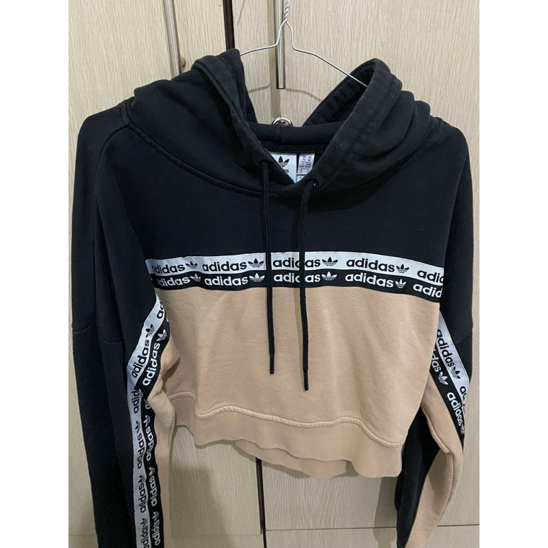 HOODIE CROP TOP ADIDAS ORIGINAL 100%