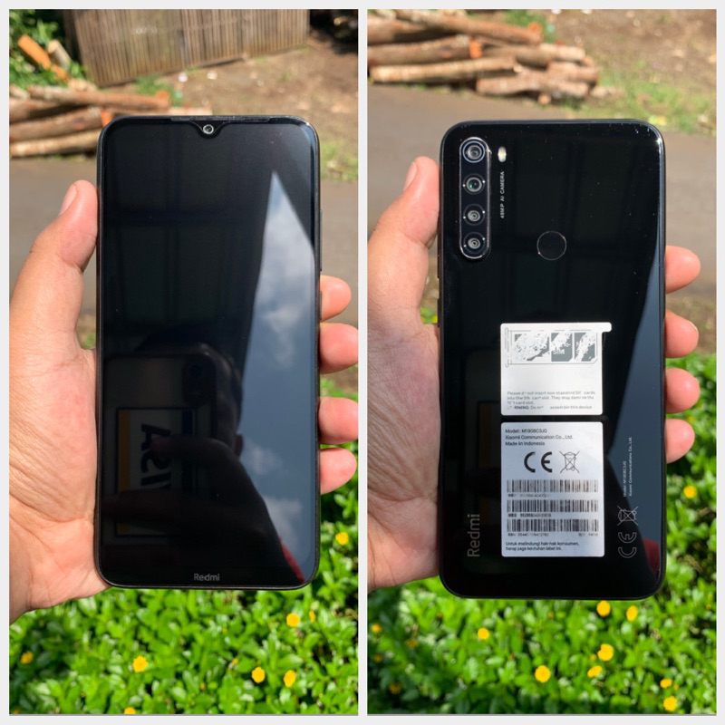Xiaomi Redmi Note 8 Hitam 4/64 GB Fullset Ex TAM